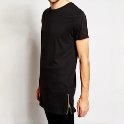 2026 MRMT Brand New Clothing Mens  Long T Shirt Hip Hop Extra Longline T-Shirt For Male Tshirt Zipper Man Leisure T Shirts