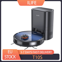 ILIFE T10s Robot Vacuum Cleaner, 2 in 1 Vacuum and Mop, Self-Emptying Station, 3000Pa Suction, 2.5L Dust Bag, LDS Navigation