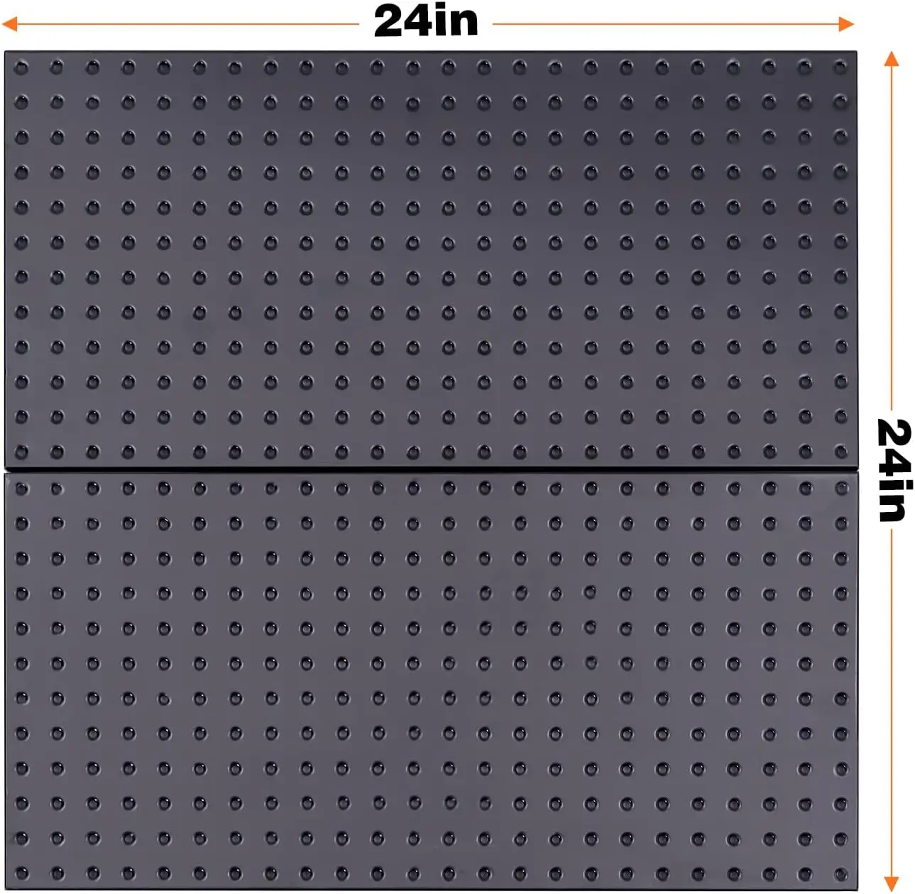 2 Pcs Metal Pegboard Wall Panels, Peg Boards for Garage Tool