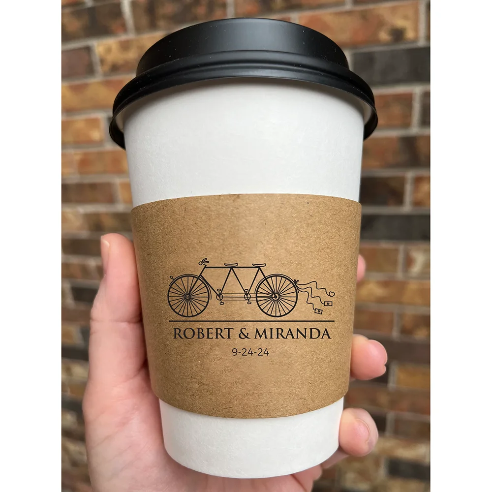 

Personalised 10Pcs Wedding Coffee Cups The Perfect Blend Coffee Cup Sleeves Engagement Bridal Shower Bachelorette Party Decor