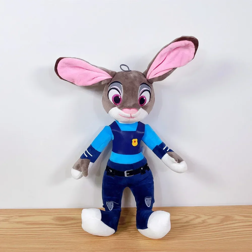 50cm Disney Anime Zootopia Judy Rabbit Nick Fox Pluszowe lalki Kreskówka szalony zoo zwierzę łóżko sofa poduszka dekoracja domu prezent dla dzieci