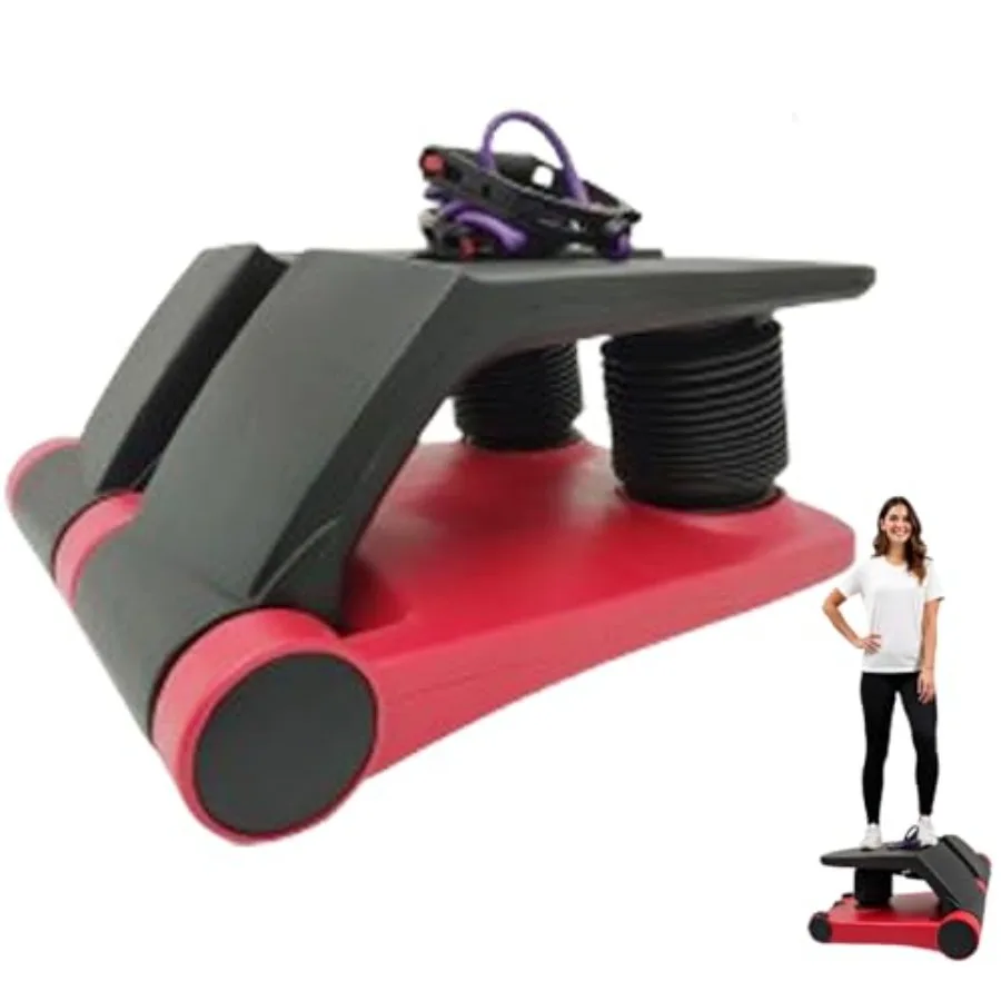 Mini Twist Stepper for Exercise Workout at Home with Resistance Bands Quiet Step Machine Portable with LCD Monitor and Non-Slip