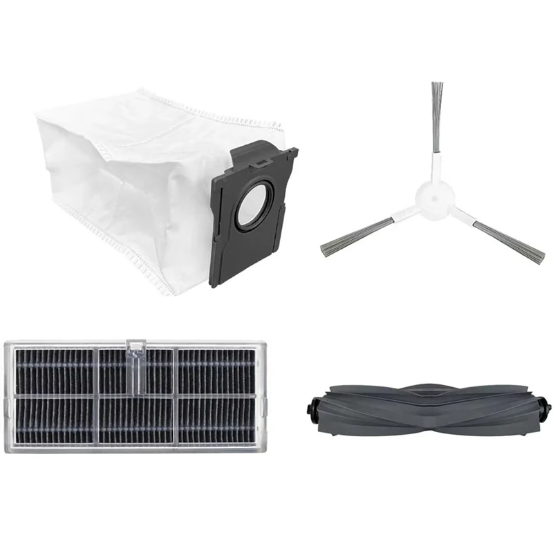 Replacement Kit Accessories For Dreame D10 Plus Gen 2/RLD32GD Robot Vacuum Parts Main Side Brush HEPA Filter Mop Bags-AT64