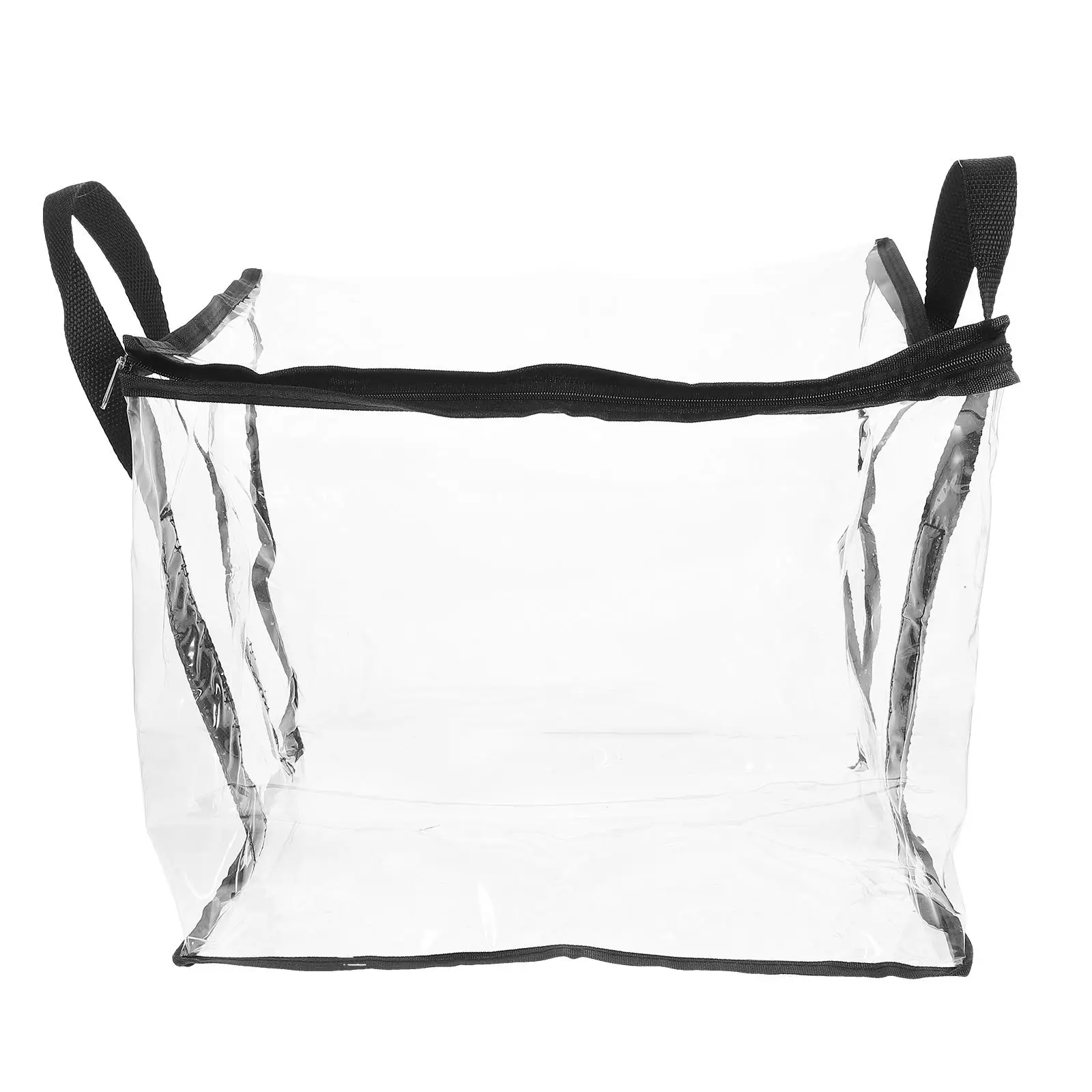 Portable PVC Transparent Storage Large Capacity Waterproof Document File ganizer Album Bag for Travel School Office Use