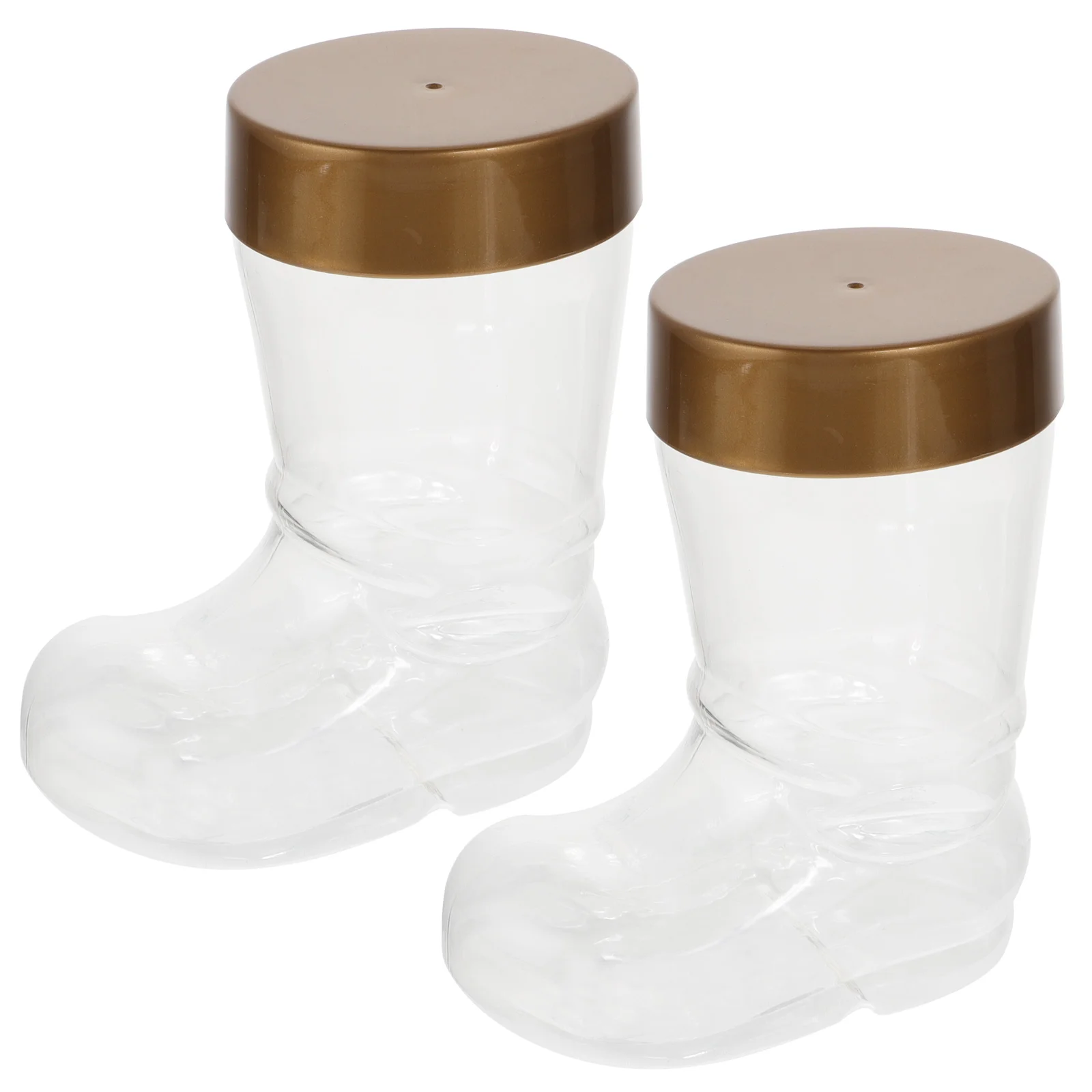 

2 Pcs Candy Bottle Storage Bottles Christmas Food Container Pet Plastic Wrapping