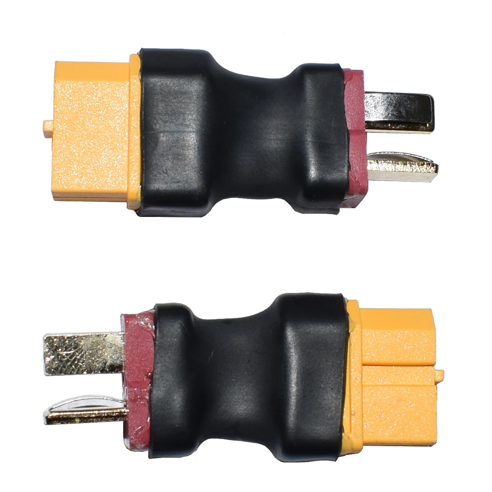 Adaptador de conector Amass 4 piezas XT60, conector hembra a macho, sin cables, batería RC LiPo NiMH, ESC