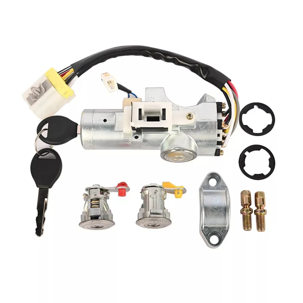 

T47C_Car Door Lock Cylinder Ignition Switch Key Kit H0600-3J125 for Nissan