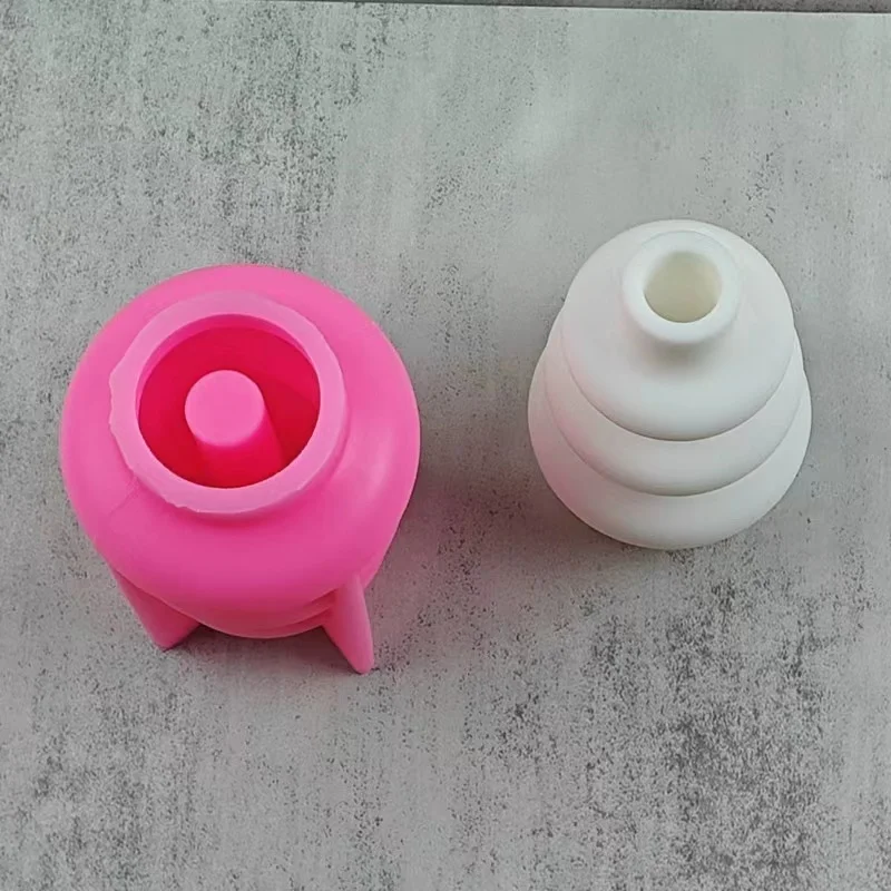 DIY Epoxy Resin Silicone Vase Mold Small Geometric Concrete Gypsum Pouring Flowerpot Silicone Mold Home Decoration Gift