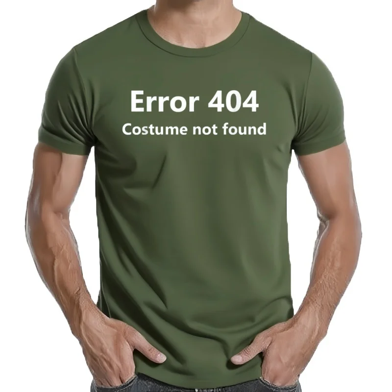 Error 404- Halloween para hombre y Mujer, Ropa divertida con estampado 