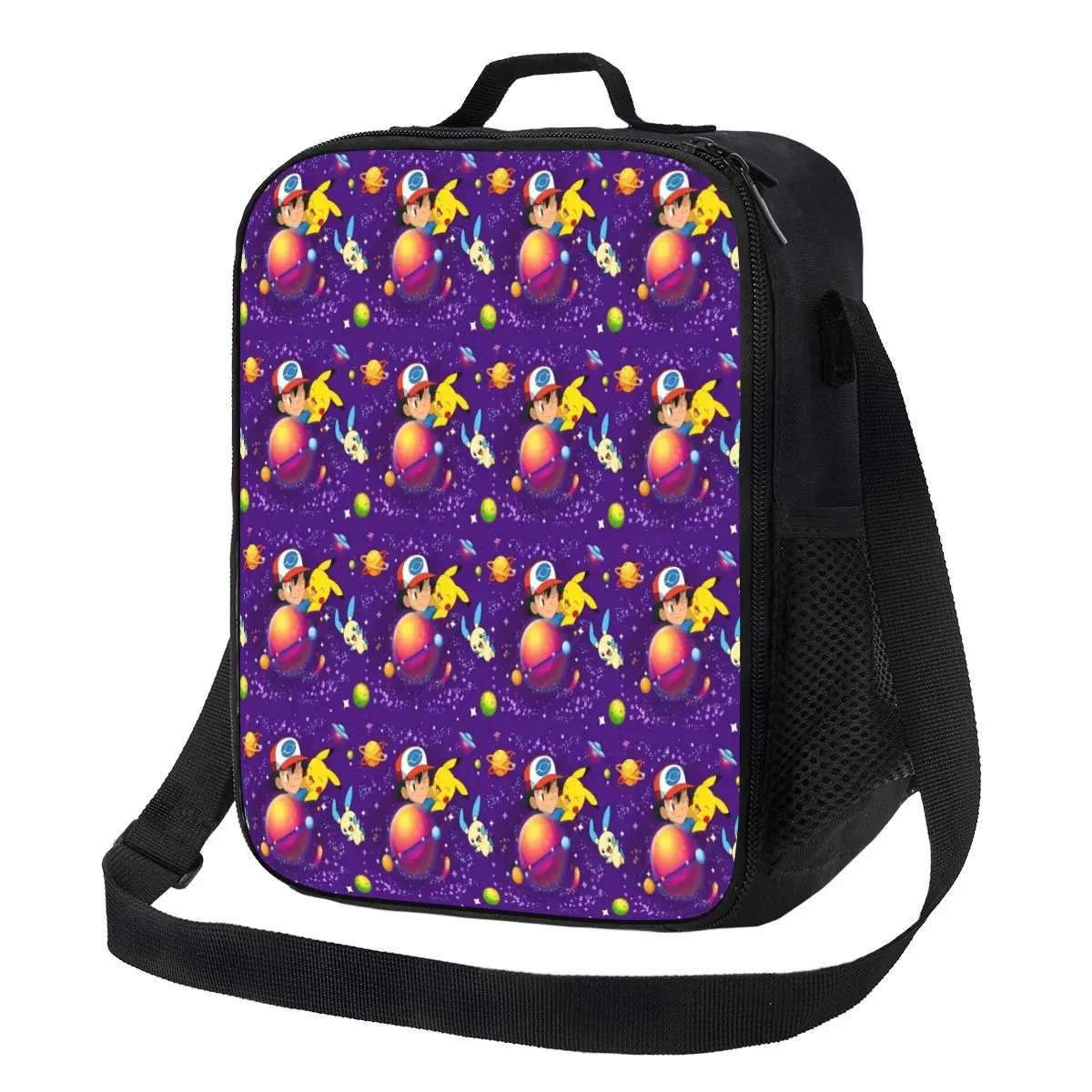 

Custom Bikachus Cartoon Insulated Lunch Bags for Women Resuable Cooler Thermal Food Lunch Box School