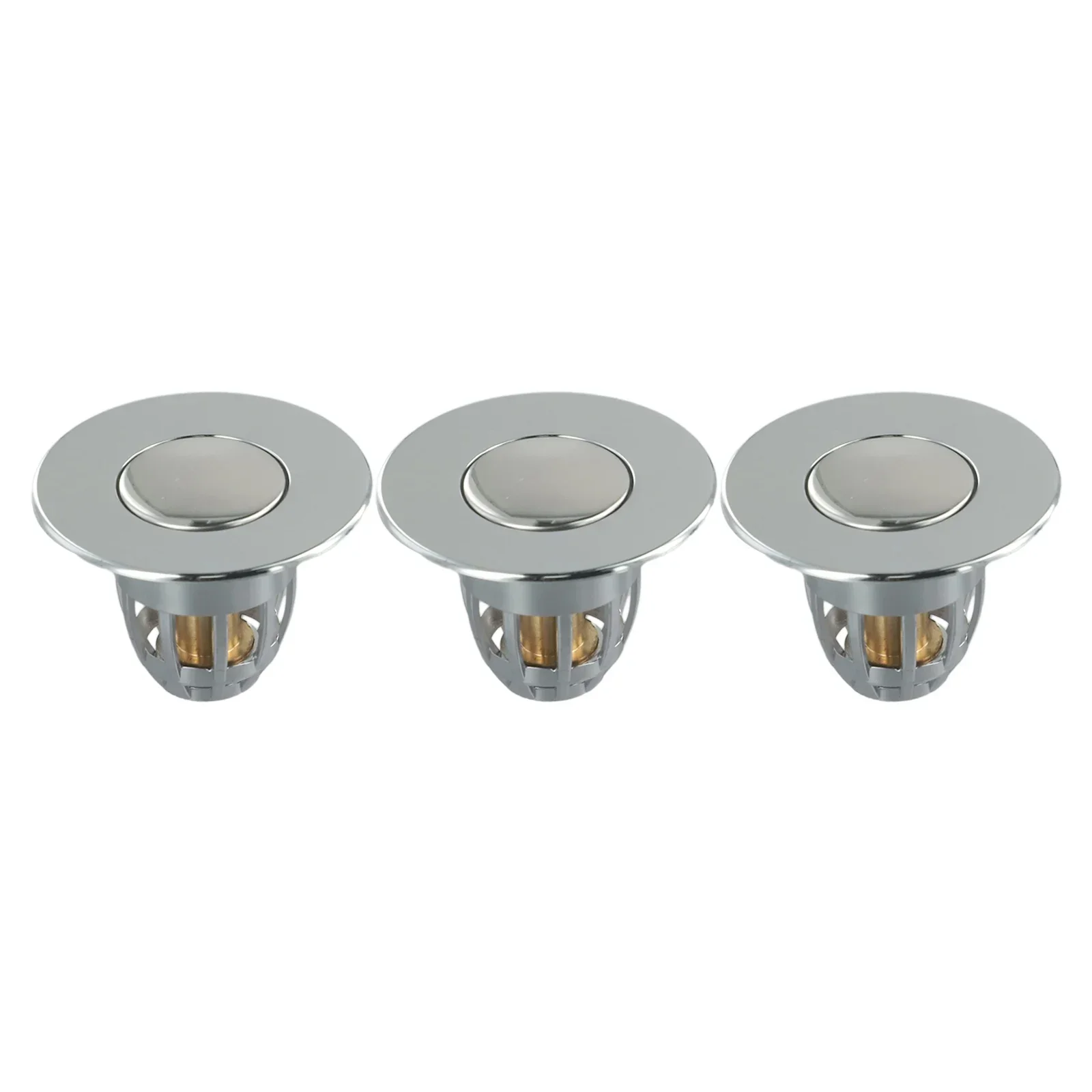 Filter Drain Filter Plug Stopper 33.5mm Bounce Up Electroplated Press-type Wash Basin Core Hot Sale High Quality