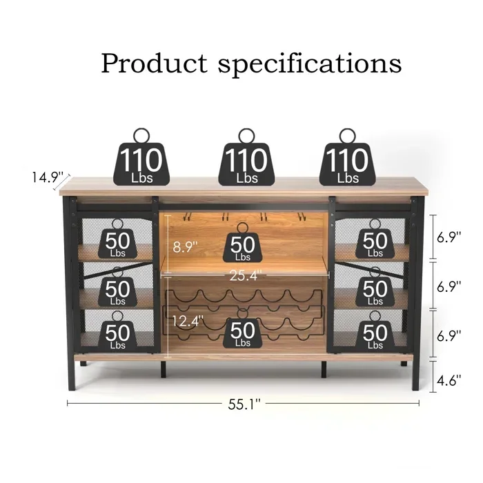 European Modern Style Living Room Wall Mounted Supermarket Bar Custom Storage Wine Cabinet Display Rack