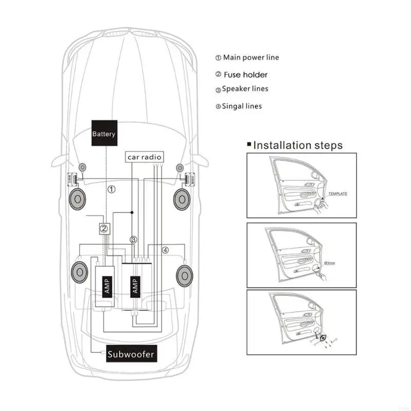 2Pcs Car Speaker Vehicle Door Auto Audios Music Stereos Treble Car Audios Horns Vehicle Tweeter Frequency HifiSpeaker New
