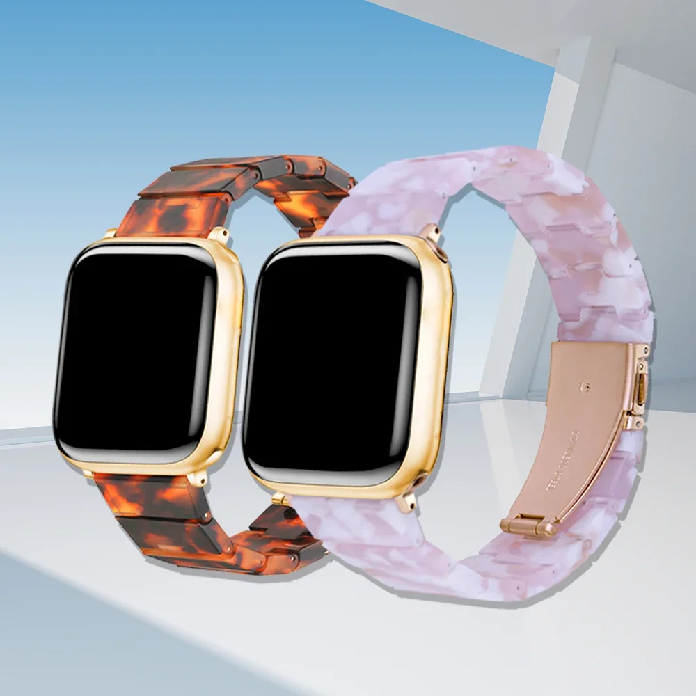 Resin Strap for Apple Watch Band 49MM 44mm 40mm 42mm 46mm 41mm 45mm correa Breathable Bracelet for iWatch SE Ultra 10 9 8 7 5 4