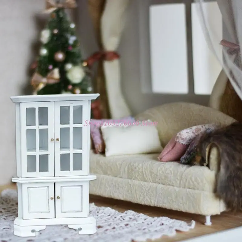 

R6FD Natural Corner Storage Shelf For 1/12 Doll House Accessories Living Room Scene Setting Miniature Furniture Model