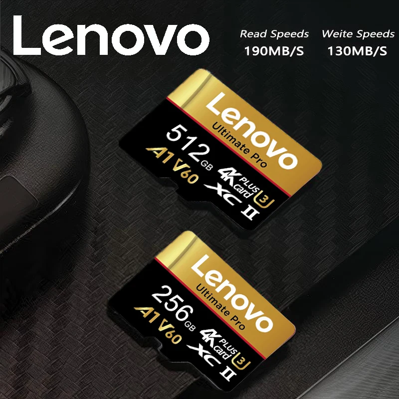 A2 Lenovo TF Cards Micro TF SD 512GB Memory Card SD Cards 256GB 128GB 32GB Rugged for Camera / Gaming / Smartphone / Drone
