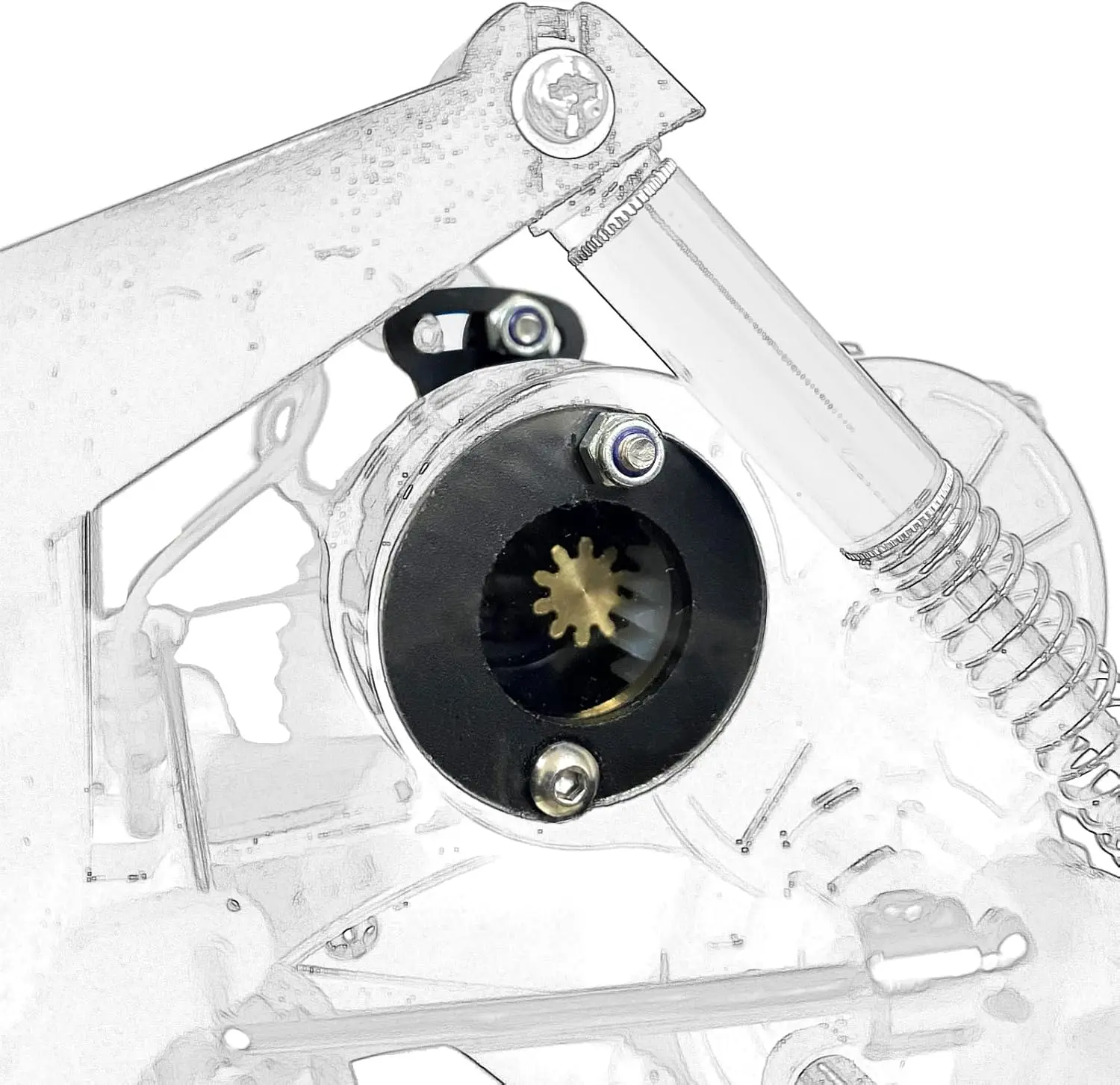 CW-01 الألومنيوم قابل للتعديل جبل المحرك طوقا ل Tamiya الجندب علب الاغذية الوحش بيتل Blackfoot ORV ترقية أجزاء #4