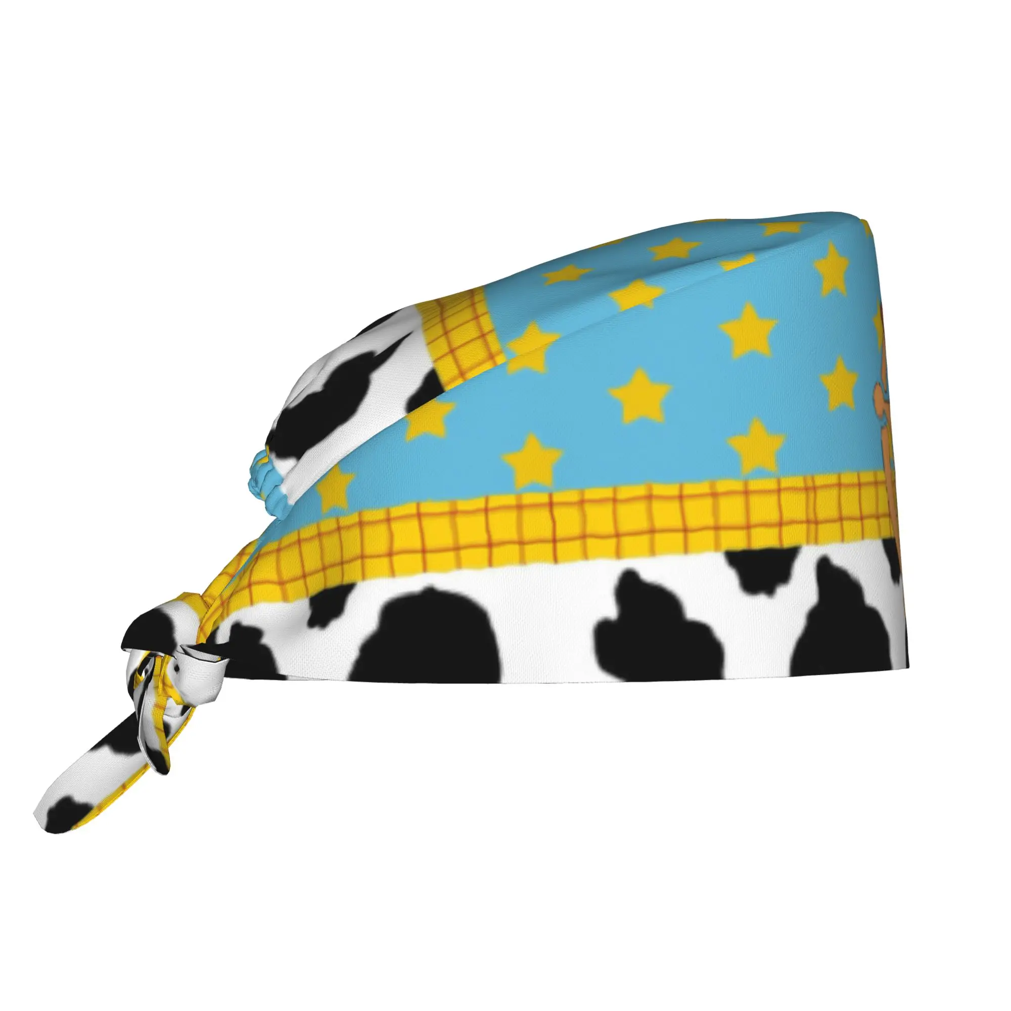 T-Toy Cartoon S-Story Breathable Nursing Work Cap Surgical Scrub Caps Nurse Medical Cap  Work Scrubs Hat for Hospital Pharmacy
