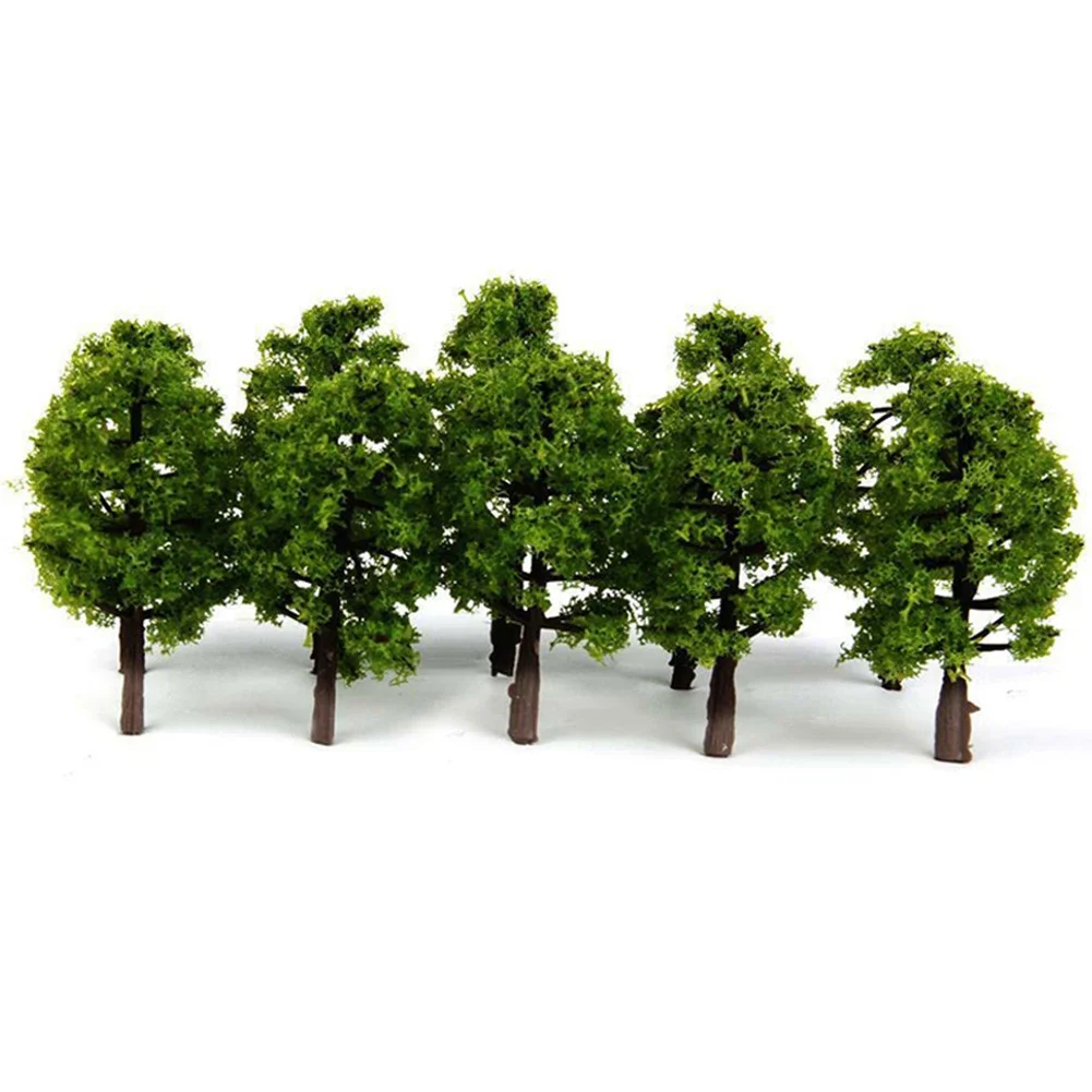 Conjunto de árvores em miniatura para crianças, trem, ferrovia, parque, paisagens, decoração, construção, brinquedos, 30 peças, 3,5 cm