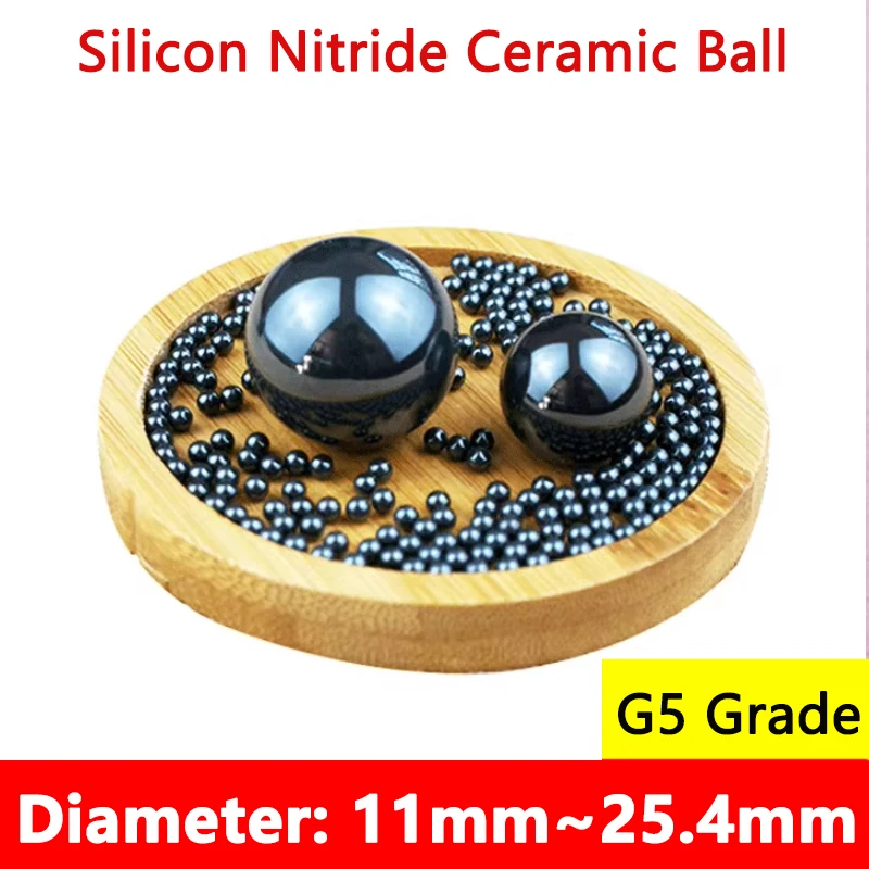 

Silicon Nitride Ceramic Balls 11 11.1125 11.509 11.906 12 12.303 12.7-25.4mm SI3N4 G5 Grade Self-lubricating Round Ball Bead