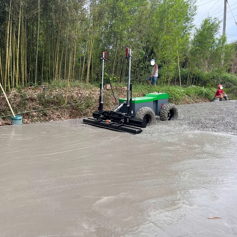 Laser Concrete Screed Automatic Screed Hydraulic Drive High Frequency Vibration Laser Leveling For Concrete Floor Precision