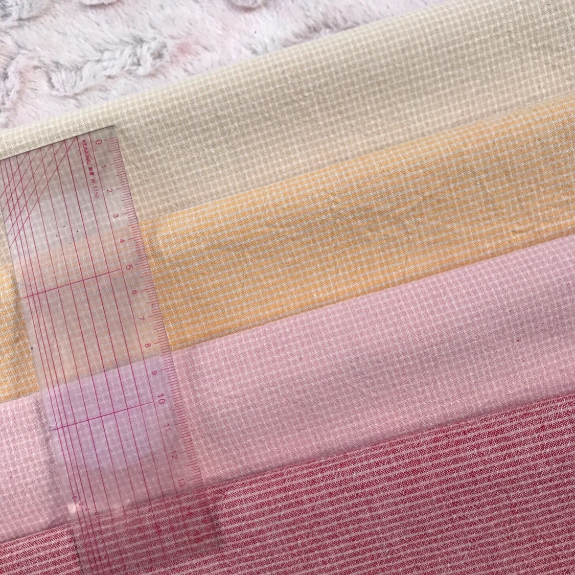DIY-Tasche, Puppe, japanischer garngefärbter Baumwollstoff für einfache Patchwork-Geldbörse, Nähen, Quilten, handgefertigtes Basteltuch, 140 cm x 50 cm – Detail 3