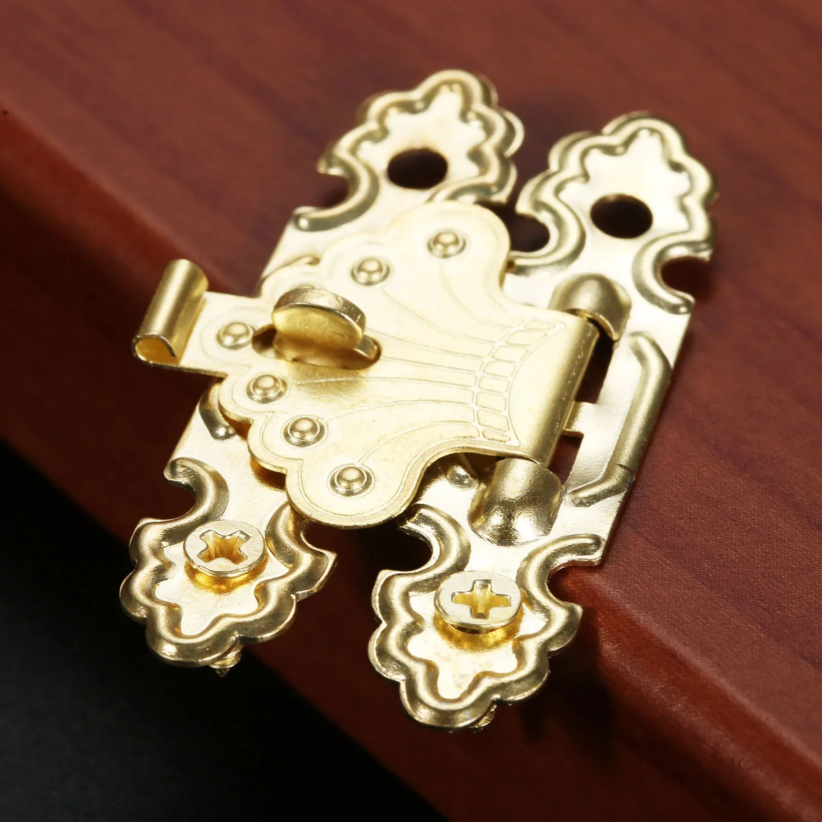 10 sztuk drewniana skrzynka Hasp dekoracyjna biżuteria pudełko walizka Hasp zatrzask hak meble zapięciem na klamrę blokady 41*24mm