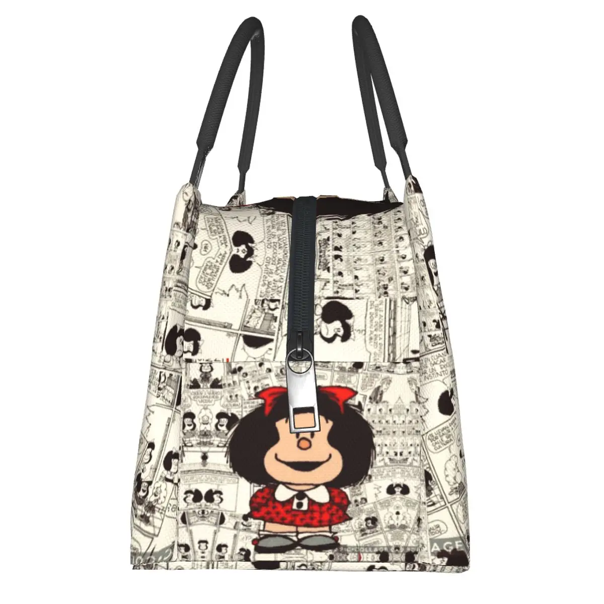 Mafalda-bolsas de almuerzo con aislamiento térmico para mujer, bolso de mano portátil para oficina, Picnic y viaje