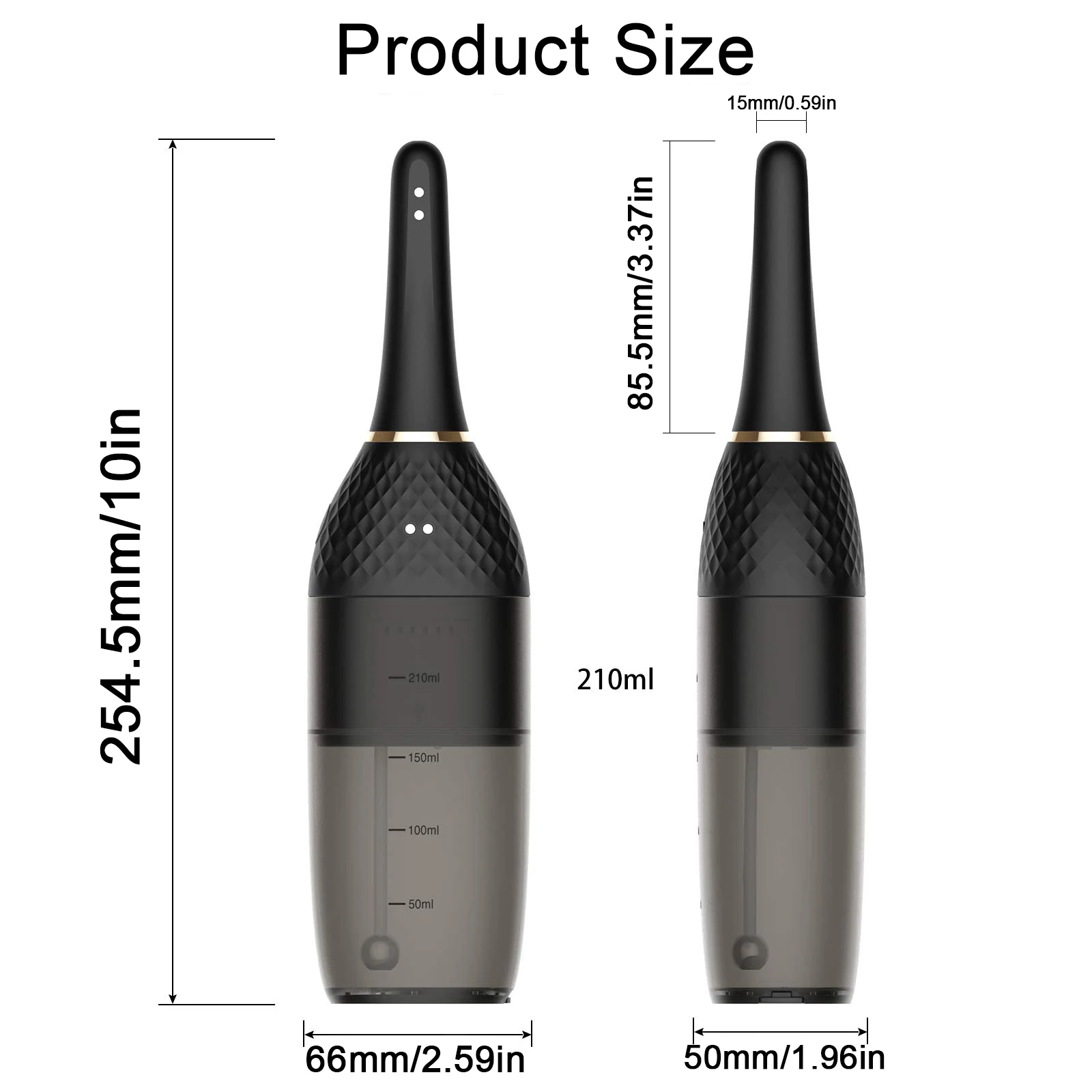 Imagem -06 - Pulverizador Portátil do Bidé para Mulheres Portátil Elétrico Carga do Usb Chuveiro do Bebê Pulverizador de Fraldas Pano