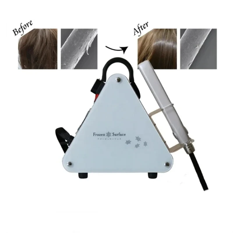 Hair Straight Care Machine Ice Cold Cryotherapy Flat Iron Ice Repair Hair Care Frozen Therapy Cool Treatment Device