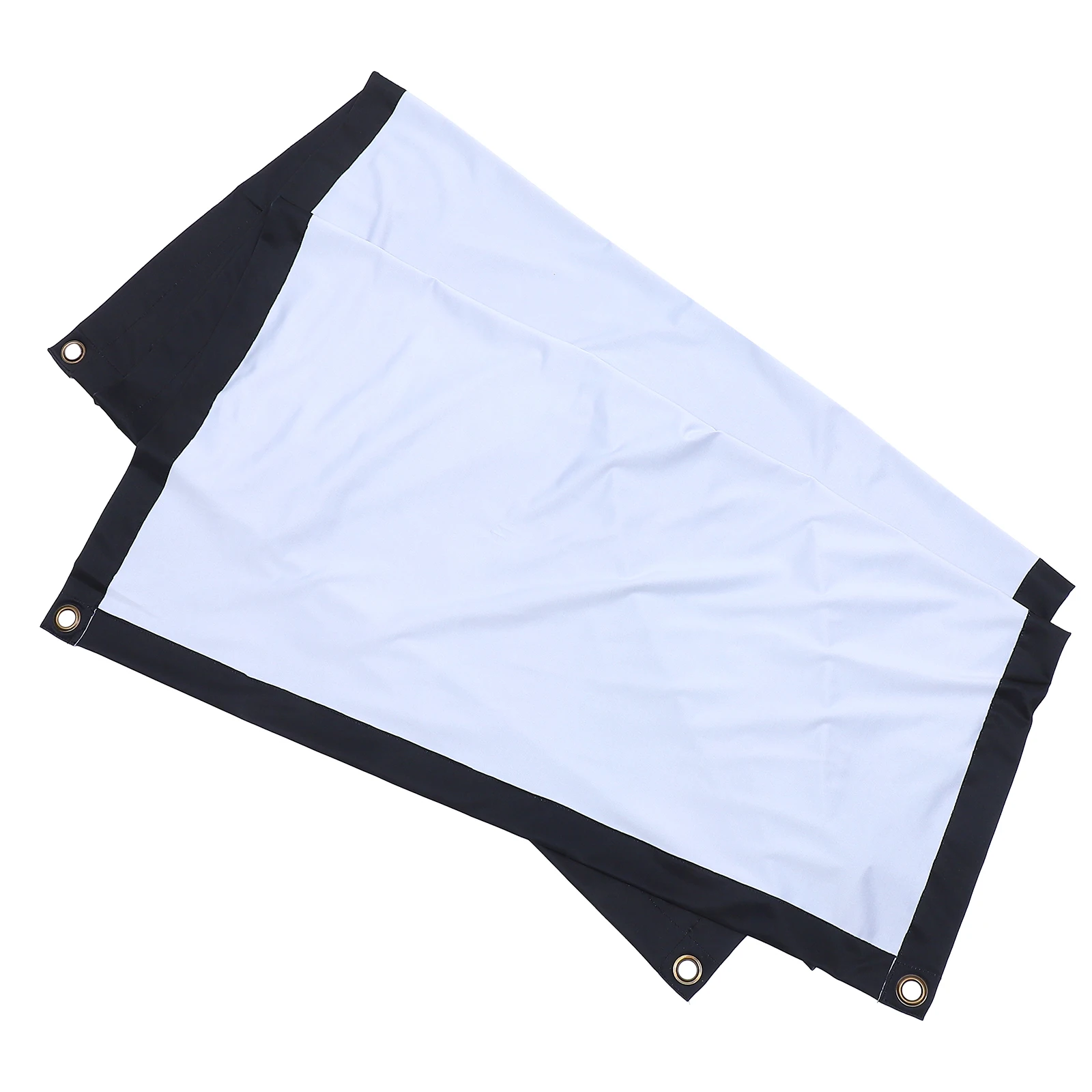 

Projector Screen Set 3cm Black Border Portable Foldable Polyester White Video Projection Screens Outdoor Movie