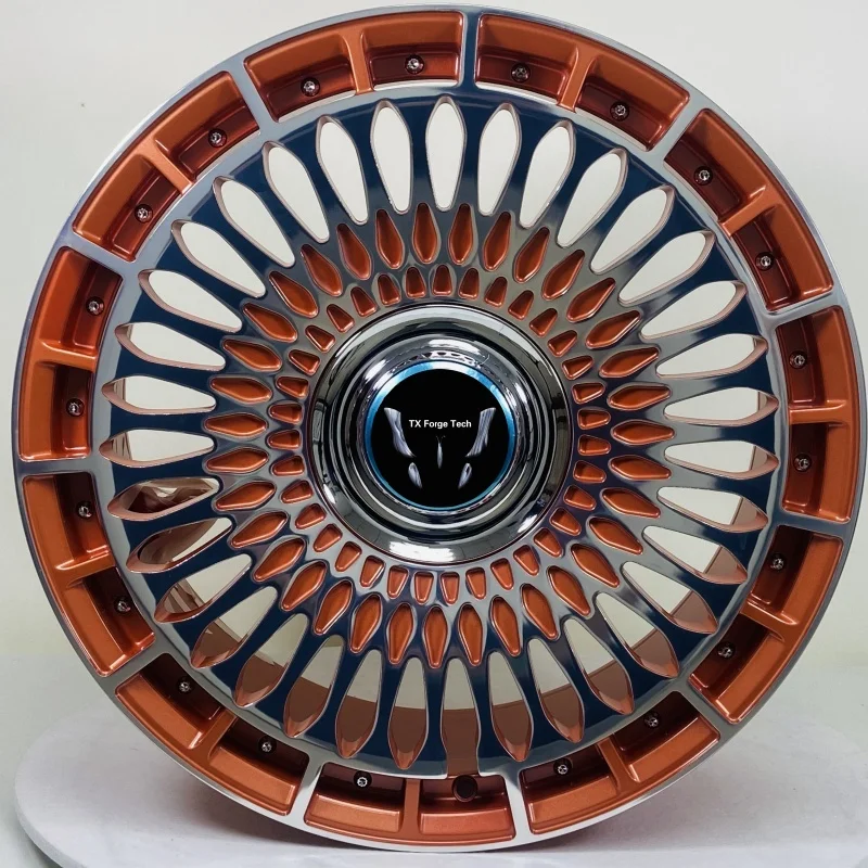 

Factory Wholesale Custom Forged Two Piece Aluminium Wheel Hubs Rims Polish Bronze OEM ODM