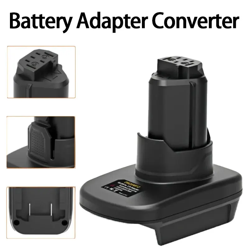 

Адаптер DM20AR12, преобразователь батареи для литиевой батареи Dewalt/Milwaukee 18 В, преобразователь в аккумулятор для электроинструмента Ridgid 12 В