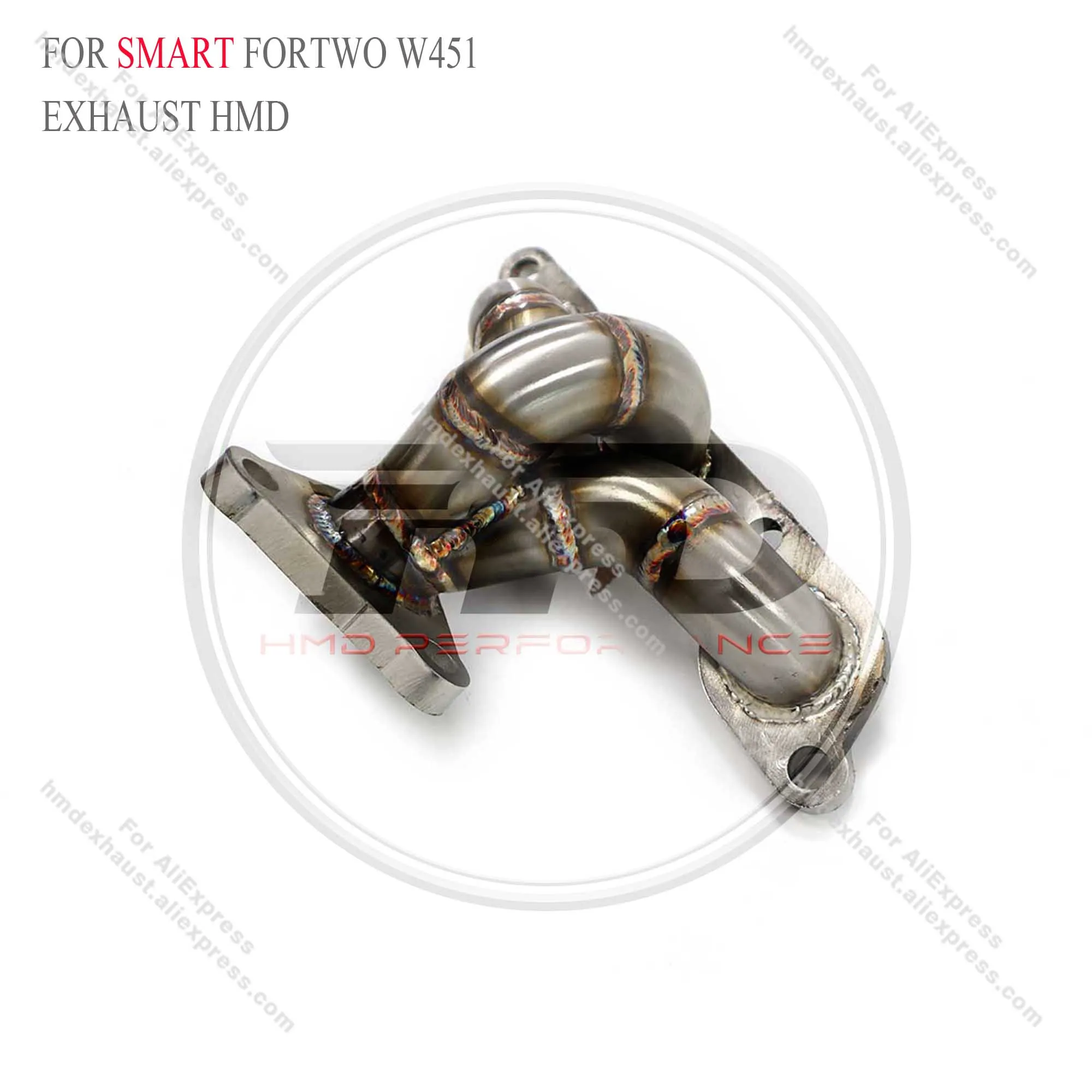 HMD Exhaust System High Flow Performance Headers for Smart Fortwo Coupe W451 Test Manifold