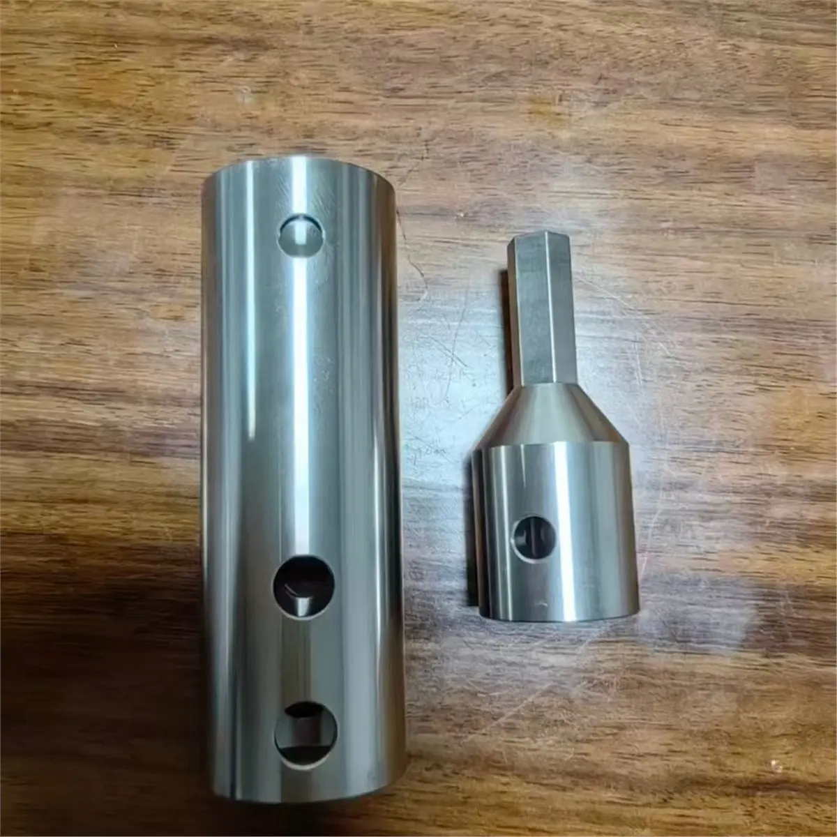 2 in 1 Trailer Jack Drill Adapter for 1 Inch & 1/2 Inch Jack Drive Shaft- Stainless Steel, with 1/2 Inch Socket Adapter