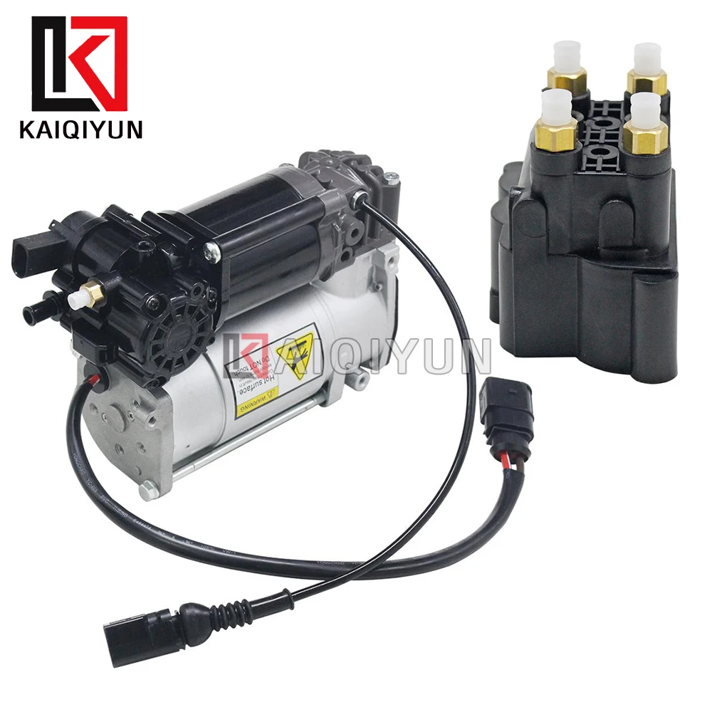 For Kia Mohave Borrego 2008-2015 Air Suspension Compressor Pump + Solenoid block Valve Air Compressor Kit 558102J000 CB113363S01