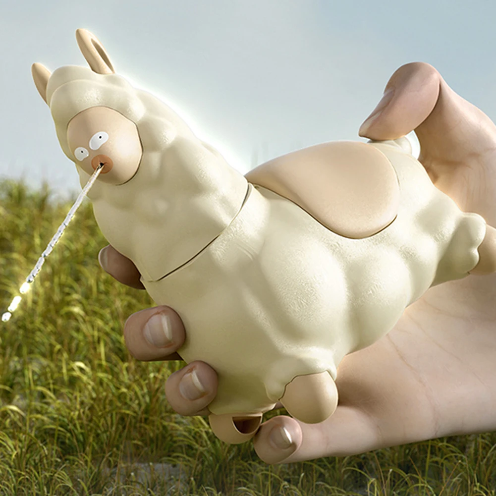 Spitting Llama Water Toy Easy To Fill Alpaca Interactive Water Sprayer Cute Press Water-Sprinkling Toy for Summer Backyard
