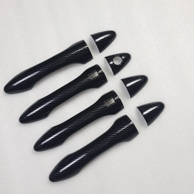 Para hyundai tucson ix35 2010 2011 2012 2013 abs chrome maçaneta da porta capa guarnições porta lateral captura quadro acessórios exteriores do carro