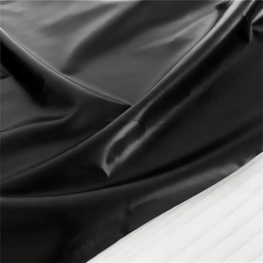 Pure Black PVC Waterproof Chair Cover Dustproof Anti Slip Easy To Clean Hotel Restaurant Dining Table Chair Protective Cover
