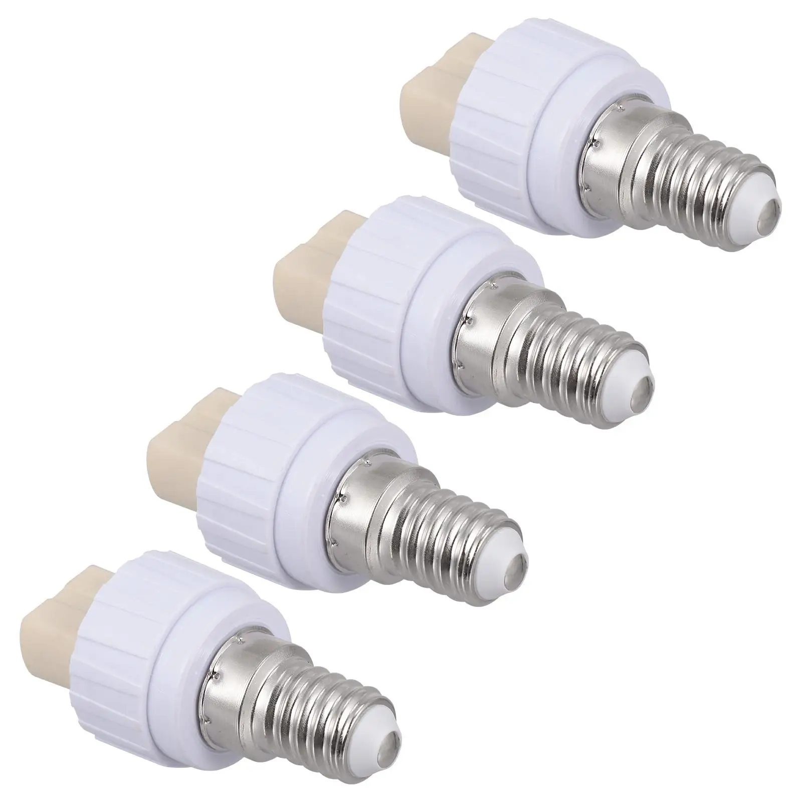 

4pcs Lamp Holder Adapter E14 to G9 Light Converter LED Accessories White Bulb Base Screw Lampholder Table Ceiling Lamp