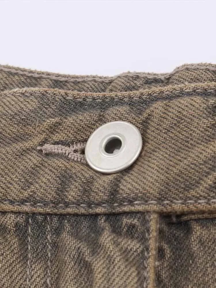 ملابس نسائية على الطراز الأوروبي والأمريكي، موضة جديدة، بسيطة ورجعية، متعددة الاستخدامات، فضفاضة، منخفضة الخصر. #6