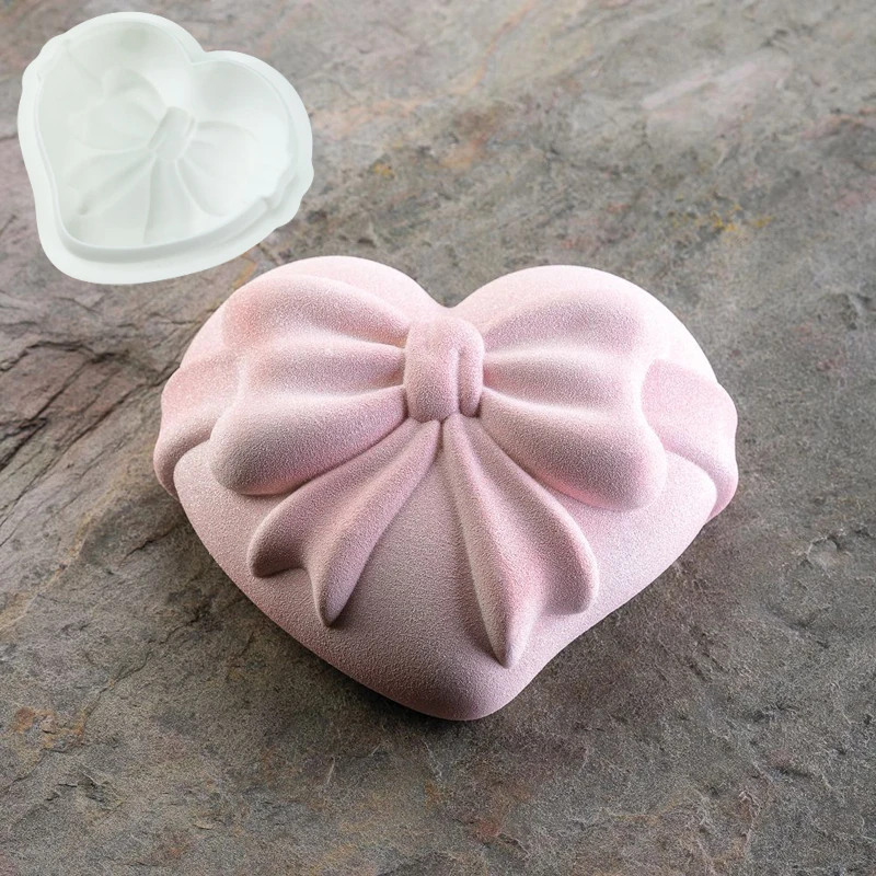 Heart Silicone Mold for Baking Mousse Food Grade Silicone Cake Moulds Valentine\'s Day Dessert Baking Tray Pastry Decoration Mold