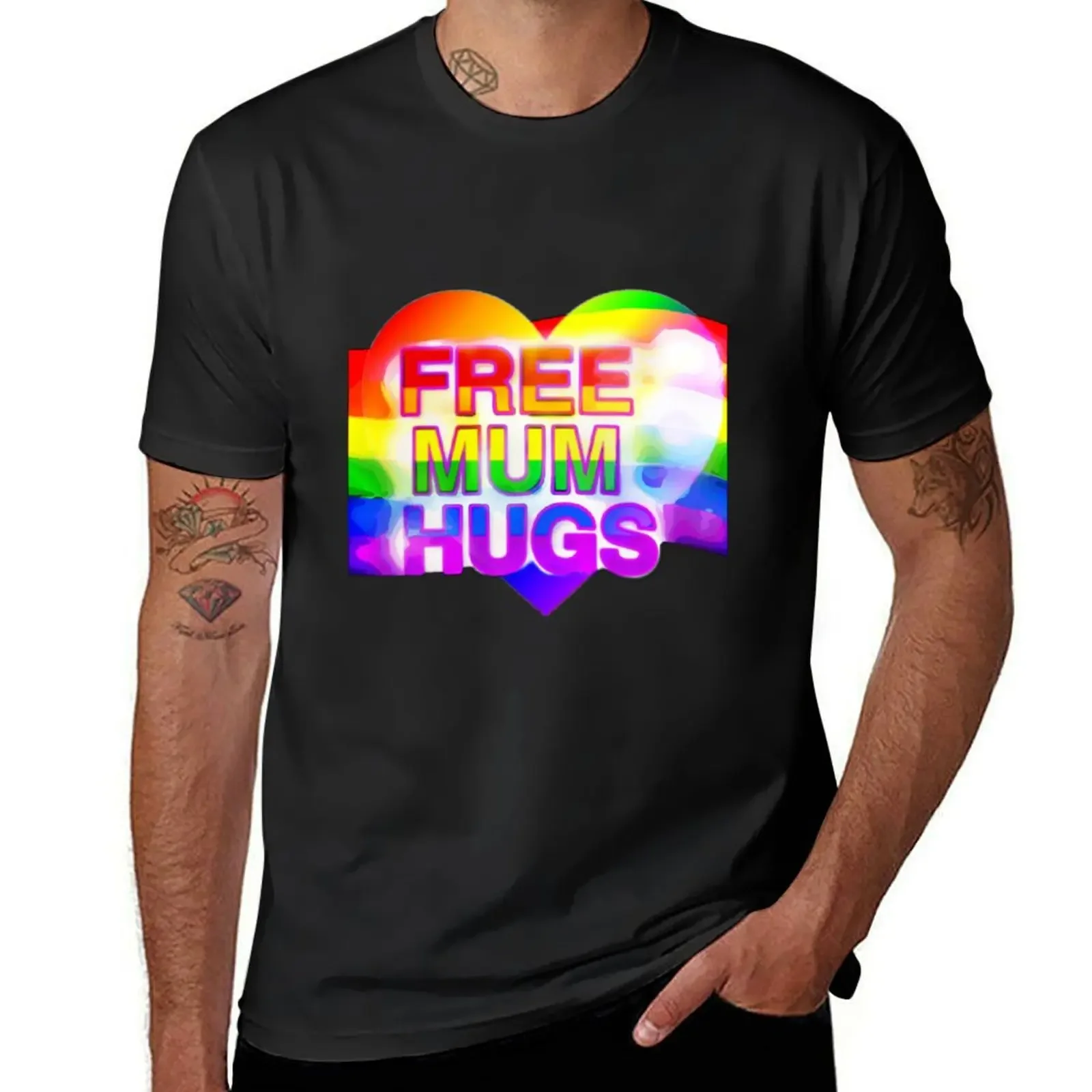 

Free Mum Hugs Australia T-Shirt essential t shirt rapper graphic tees gifts for boyfriend heavyweights men workout shirt