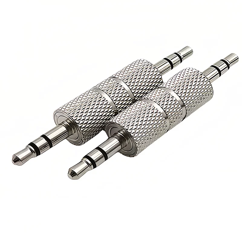 

10/40 Pcs 3.5mm Male To 3.5mm Male Stereo Audio Plug Connector Barrel Coupler Metal Adapter for Headphone Speaker Microphone