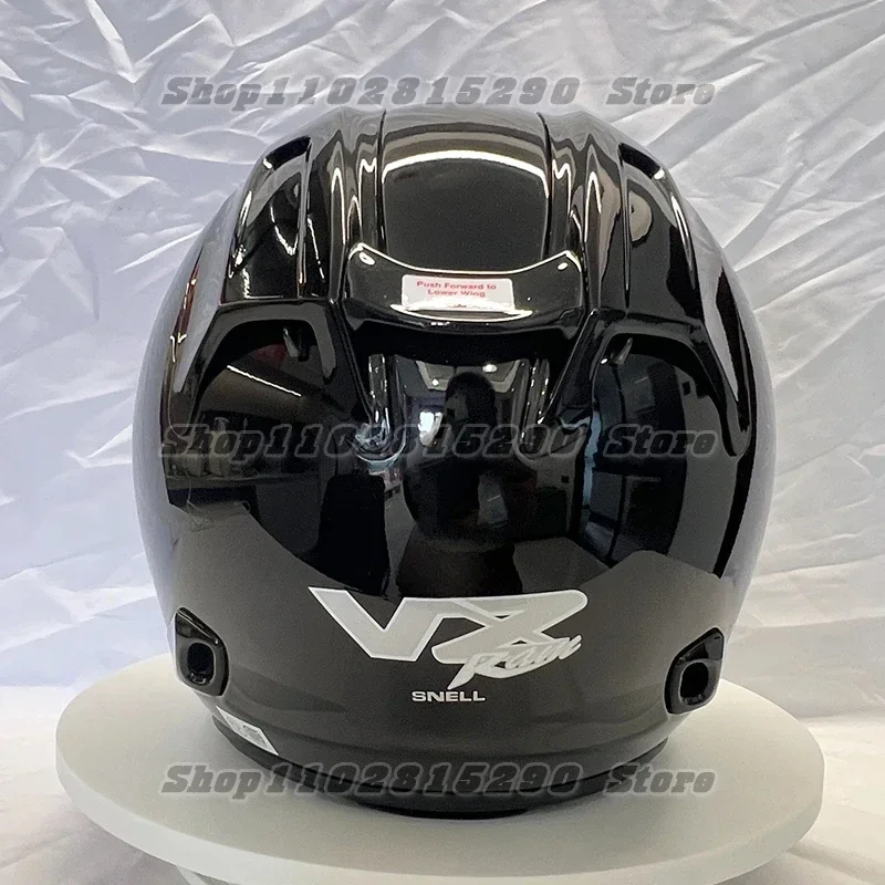 Medio Casco de motocicleta Unisex, protector de cabeza de color negro brillante, VZ-RAM todoterreno, para carreras de descenso, montaña y carretera,