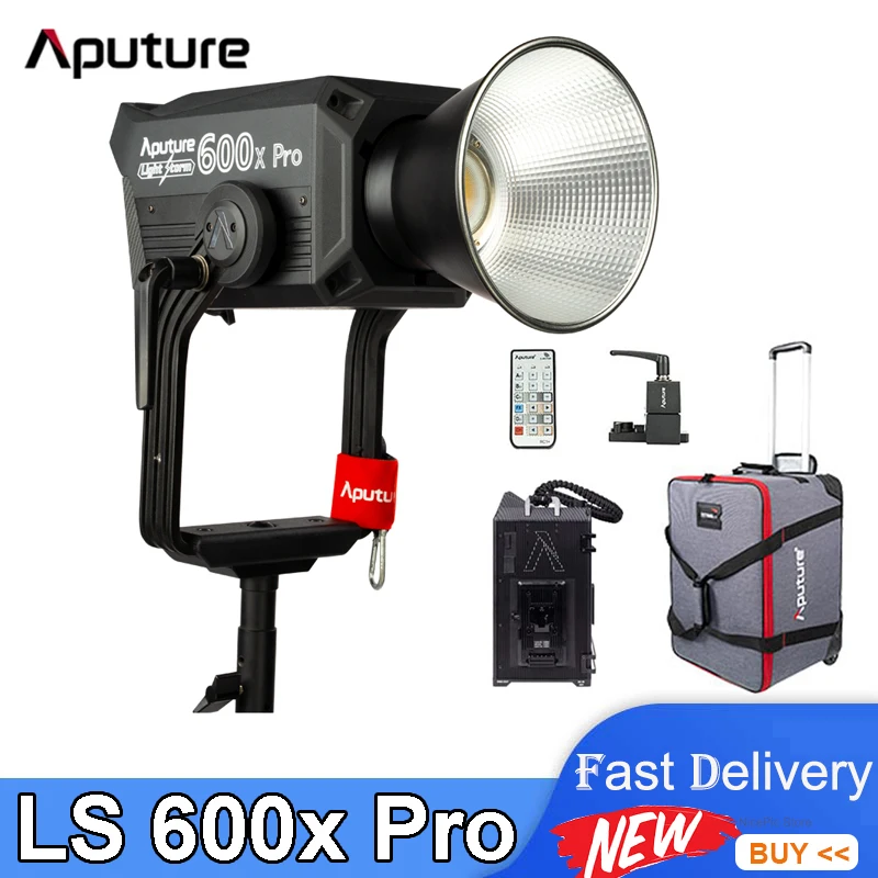 

Aputure LS 600x Pro Bi-color LED Video Light V-mount CCT 2700K~6500K, CRI & TLCI ≥96,Bluetooth App Control 9 Lighting FX