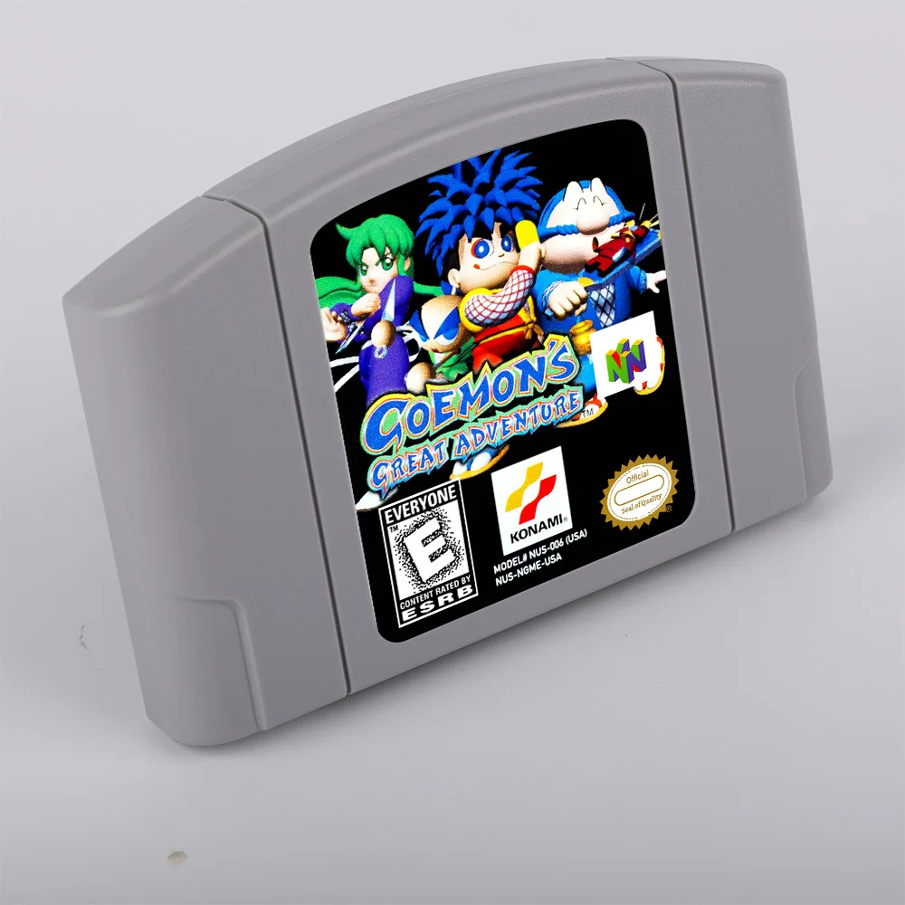 Goemon's Great Adventure N64, версия для США/EUR, 64-битный картридж для видеоигр, коллекция для хобби, подарки, игрушки