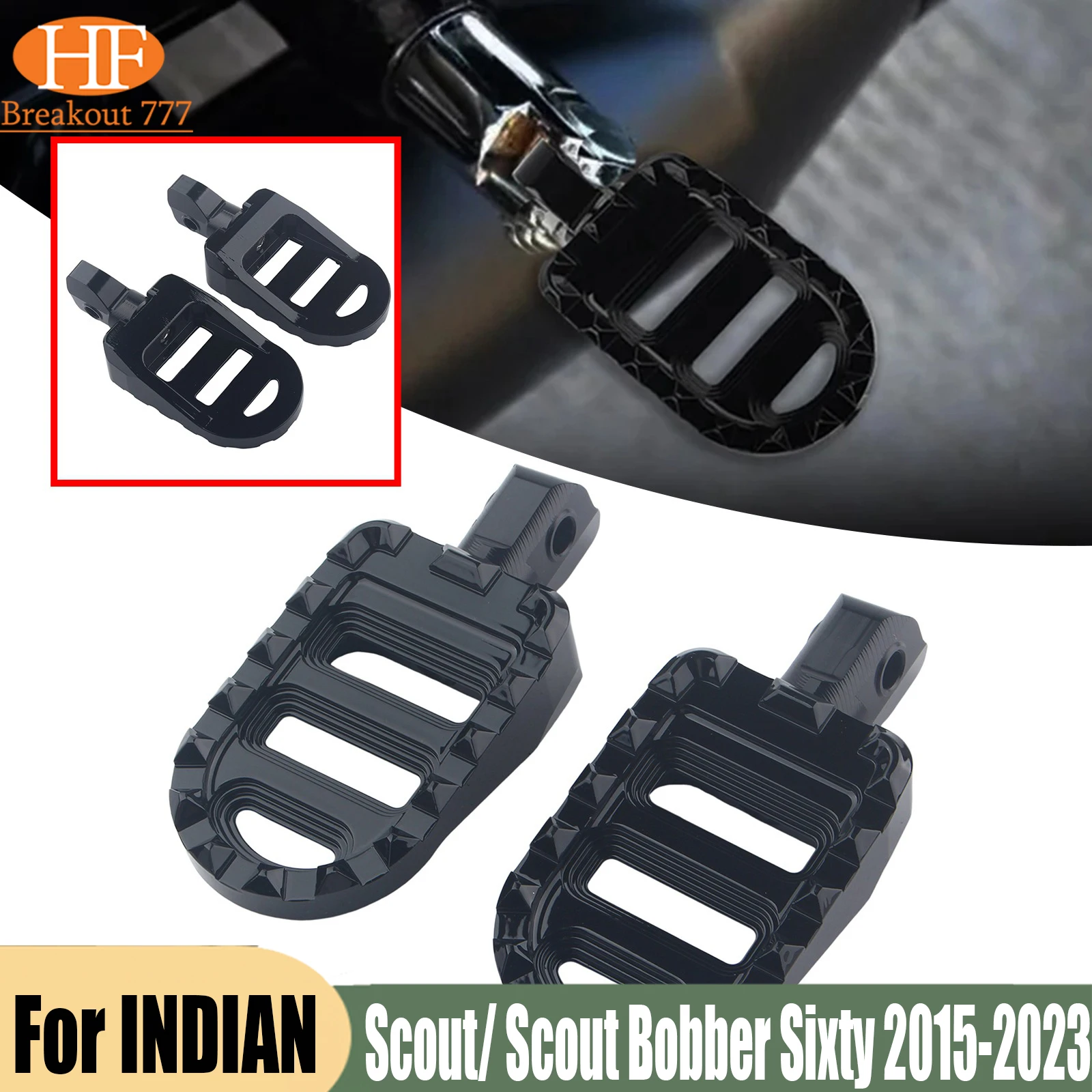 for INDIAN Scout/ Scout Bobber Sixty 15-23/Scout Bobber Rider Foot Pegs Rest Footpeg Bracket