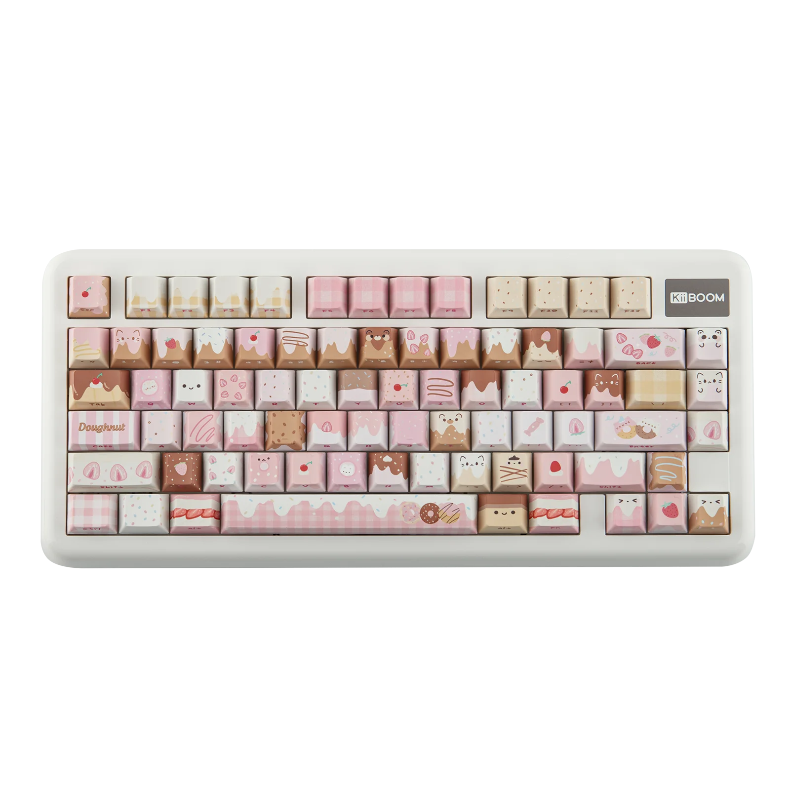 KiiBOOM Dough Fluff Keycap 144(MOA)/143(Cherry) 5-Side Dye-Sublimation Keys for 60%/65%/75%/TKL/Full-sized Mechanical Keyboard