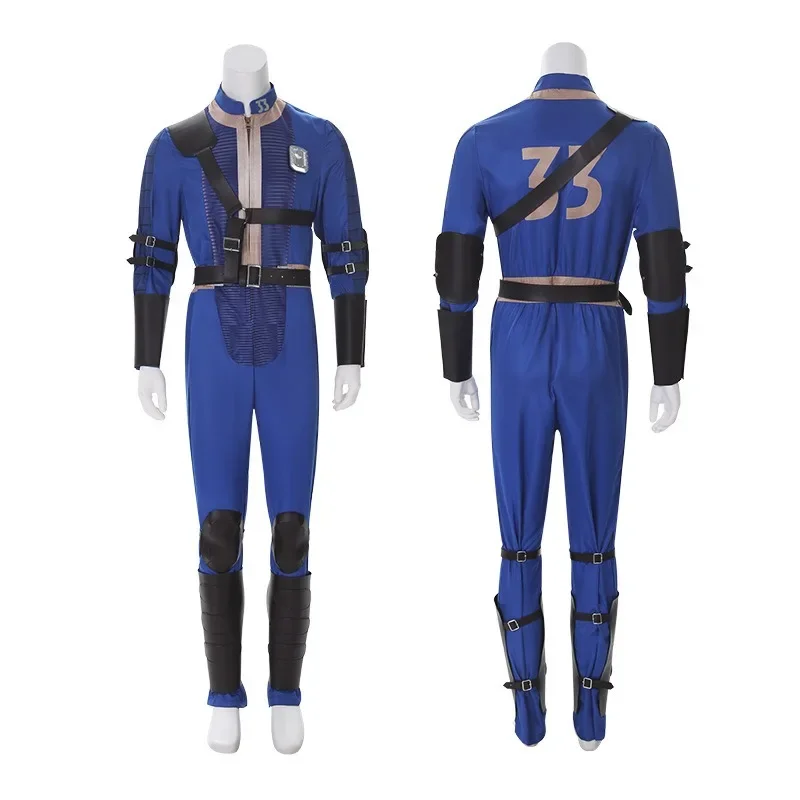 

Fall Cos Out Lucy Cosplay Costume Vault 33 Female Male Survivor Suit Jumpsuit Uniform Prop Kids Halloween Party Women Men